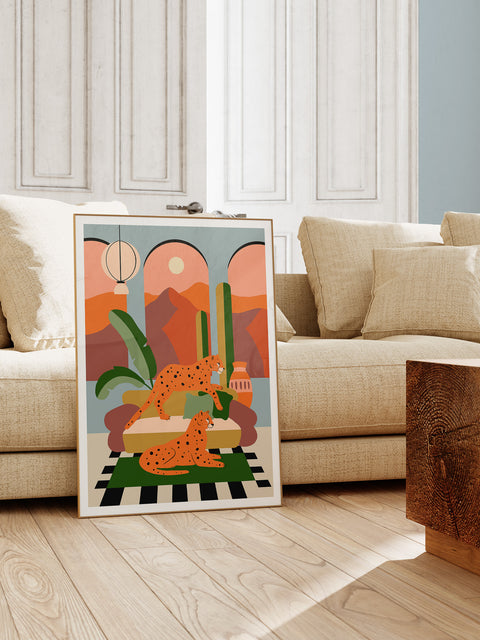 Arabian Dreams Leopard Open Edition Print