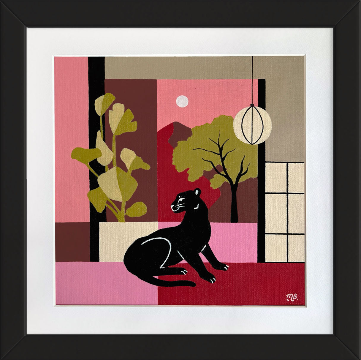 Panther in Kyoto 28x28cm