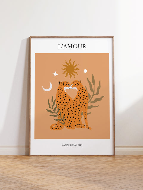L'amour Leopards Poster
