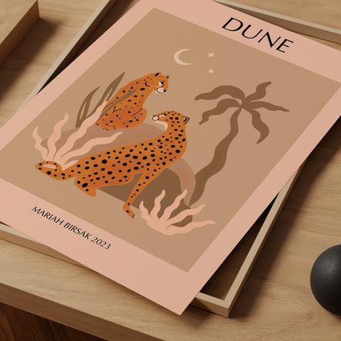 Dune Leopard Poster