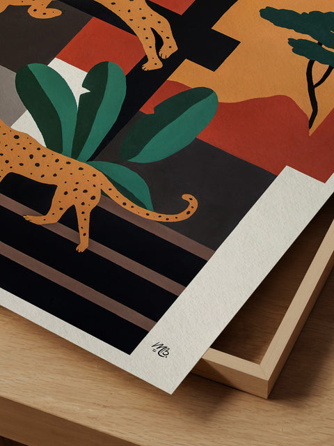 Garden ll Leopard Limited Edition Print