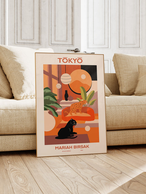 Tokyo Leopard And Panther Poster