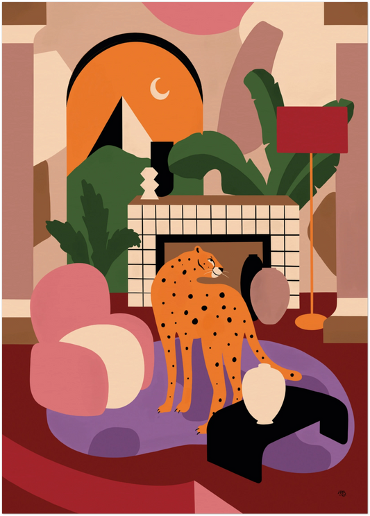 Leopard in Interior