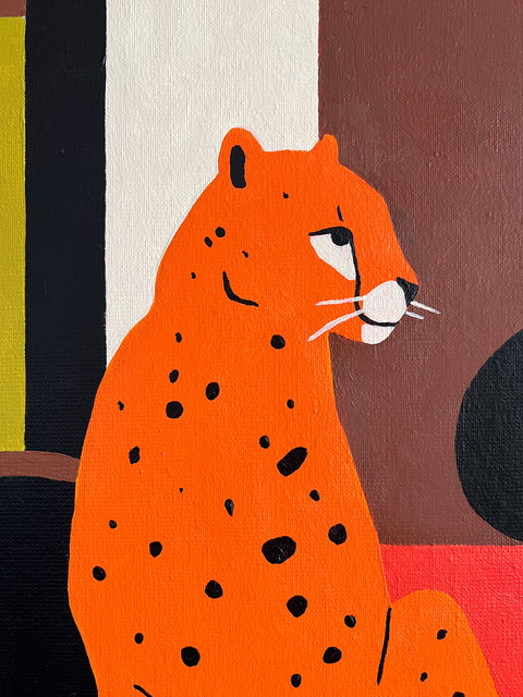 "Patient Prowess" Leopard Painting